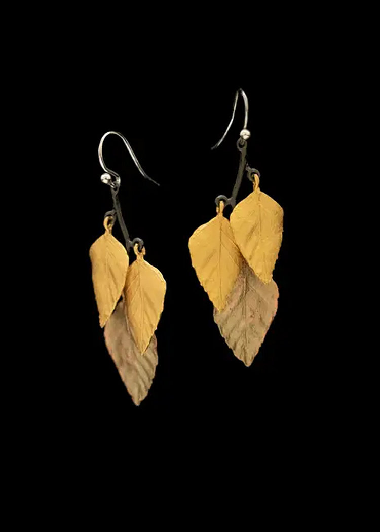 Autumn Leaf Earrings♥AC Art 