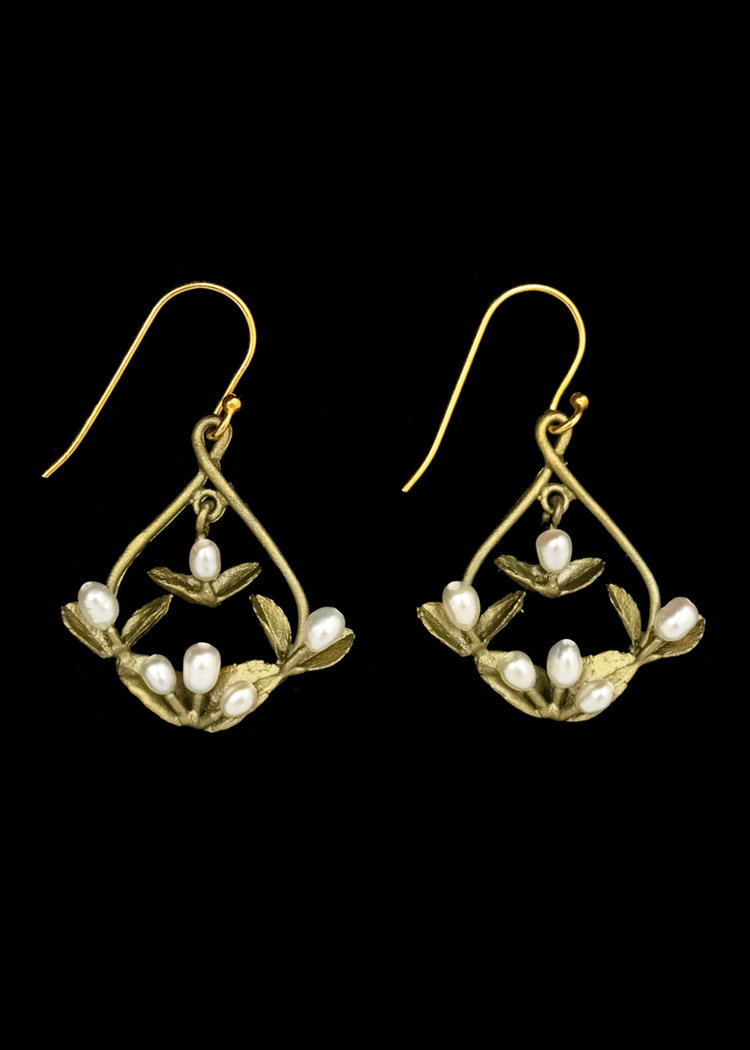 Spring Vine Hoop Wire Earrings + AC Art ♥
