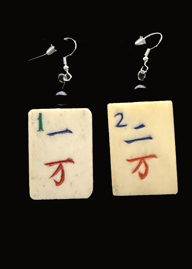 1-2 Crak Mah Jongg Earrings
