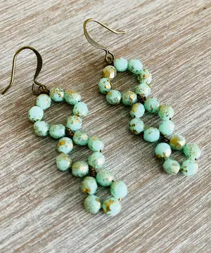Mint Twist earrings ♥ AC art
