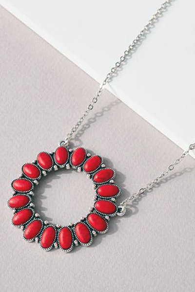 Red West Necklace & Earrings ♥ AC Art