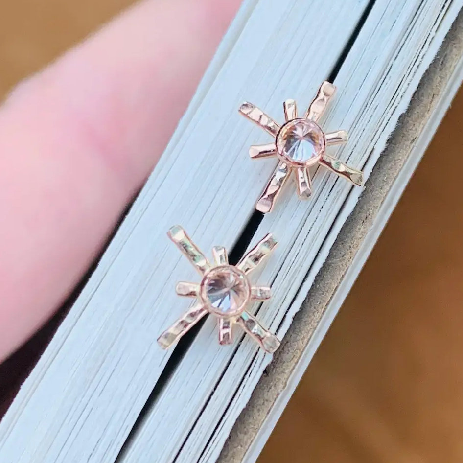 Star Crossed post earrings ♥ AC Art