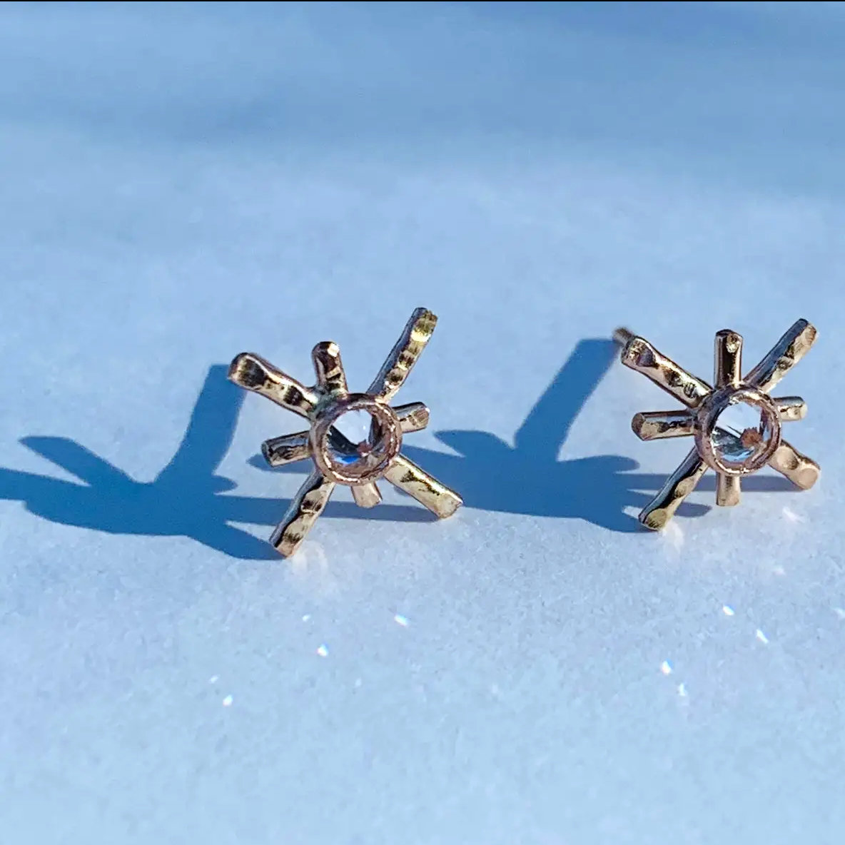 Star Crossed post earrings ♥ AC Art