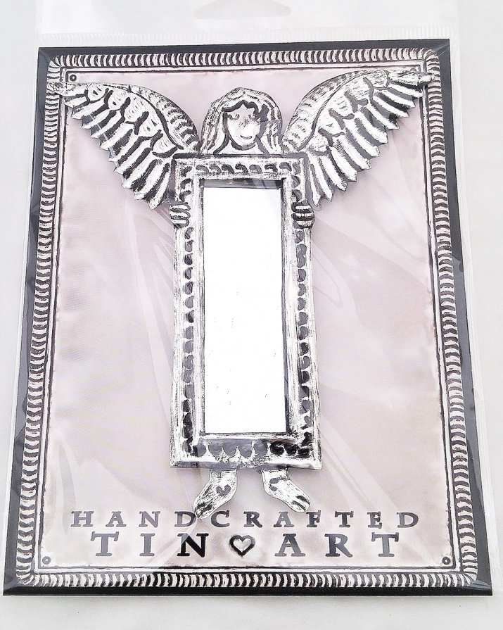Tin Angel with Mirror