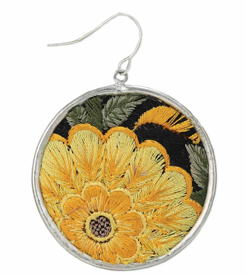 Yellow Garden Earrings AC Art ♥