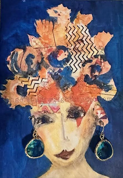 Sapphire Single Dot earrings ♥ AC Art