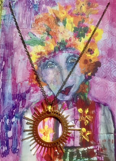 Sunburst Necklace & art