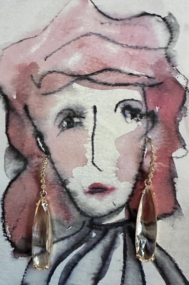 Raindrop Trail Earrings & AC Art ♥