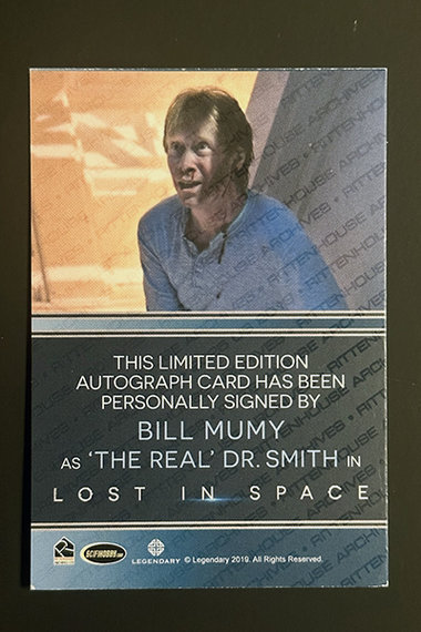 Bill Mumy' the real Dr. Smith' Trading Card #2