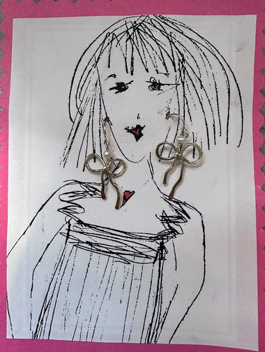 Bow earrings  ♥ AC Art