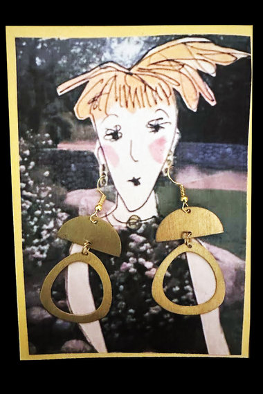 Crescent Drop earrings & AC Art ♥