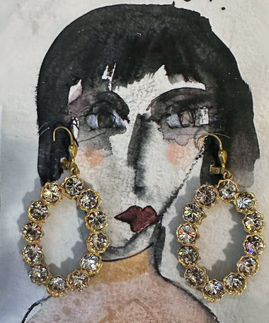 Universe Crystal Earrings + AC Art ♥