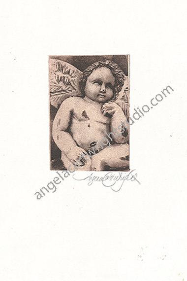 Angel etching #106