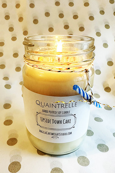 Upside-Down Cake Candle