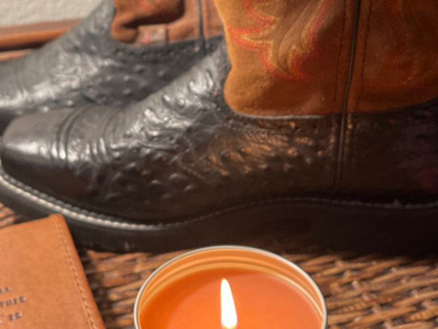 Captains Leather Candle