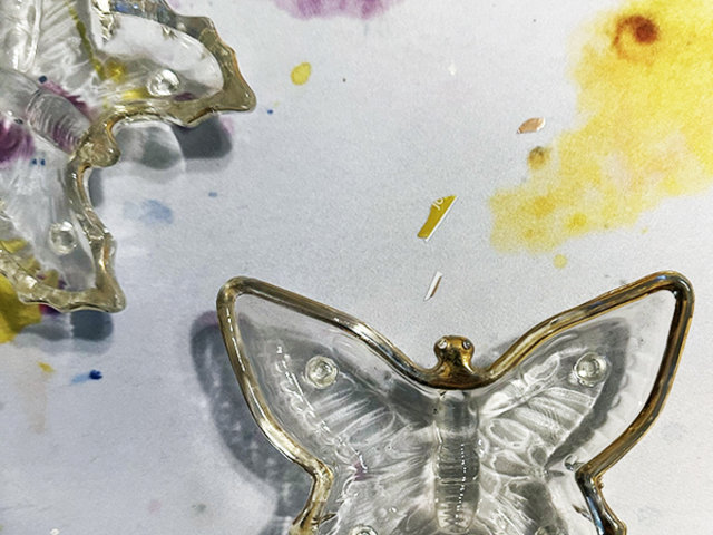 Vintage Butterfly dish