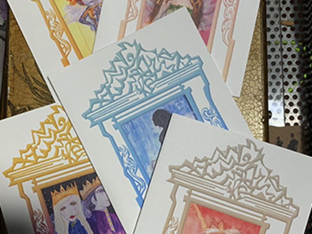 On Purpose art note cards
