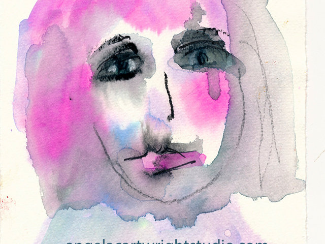 Gina watercolor painting