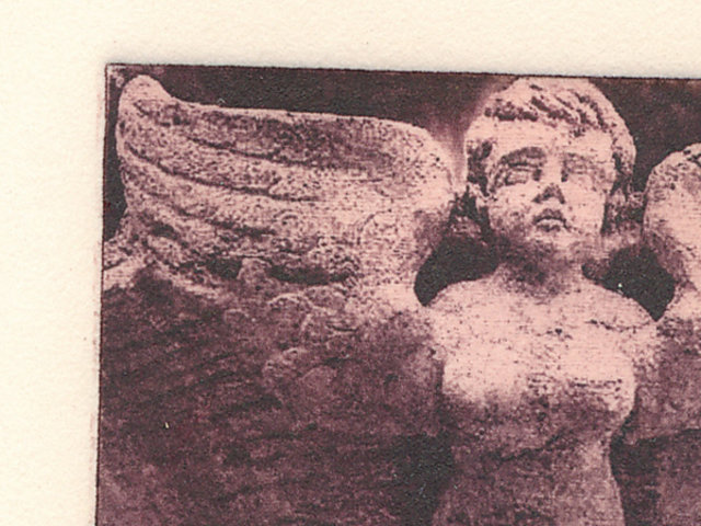 Angel etching