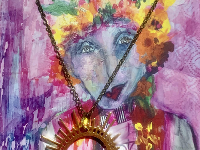 Sunburst Necklace & art