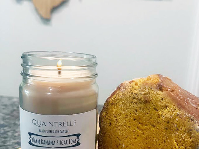 Warm Banana Sugar Loaf Candle