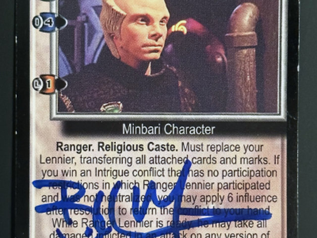 Bill Mumy Babylon 5 Trading Card - signed