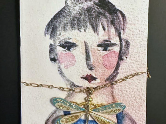 Dragonfly Necklace & AC Art ​​​​​​​