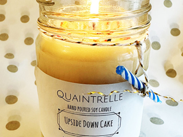 Upside-Down Cake Candle