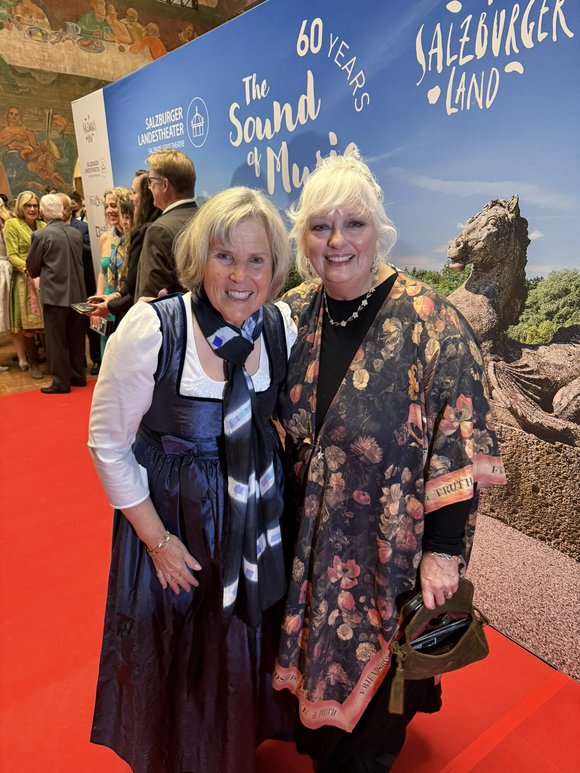 At the Gala event with Elizabeth von Trapp