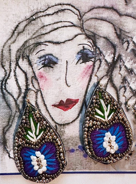 Midnight Earrings ♥ AC Art