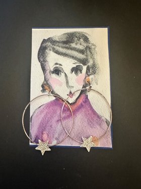 Ring Around A Star earrings & AC Art ♥